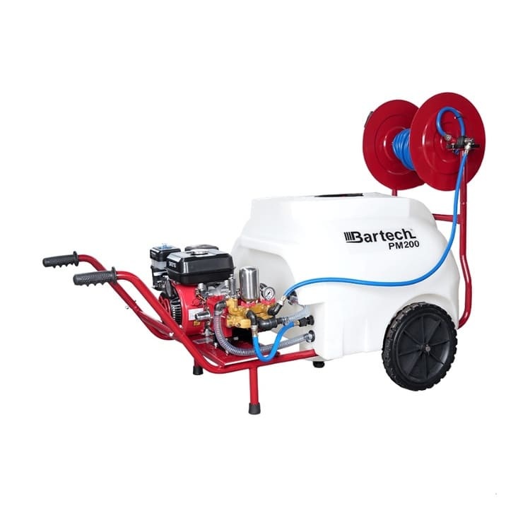 Bartech PM200 Pülverizatör | 200L Benzinli İlaçlama – 22’lik Pompa | Merkez Tarım Eczanesi Seydişehir