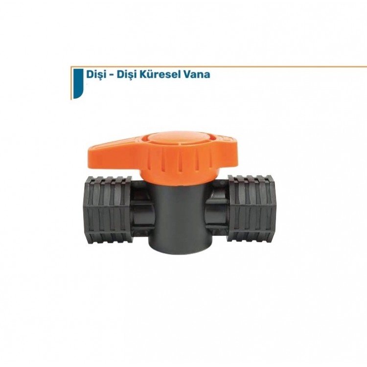 Dişi – Dişi Küresel Vana 20 mm x 20 mm